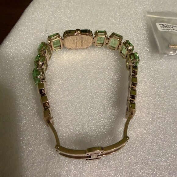 Swarovski Millenia Quartz Crystal Green Dial Ladies Watch - Picture 3 of 5